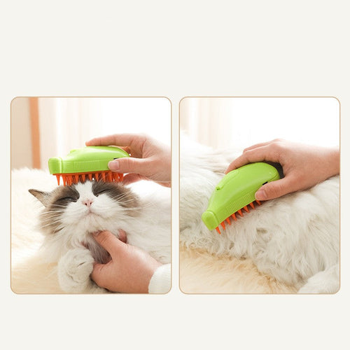 3 In 1 Pet Steam Brush - Steamy Spray Massage