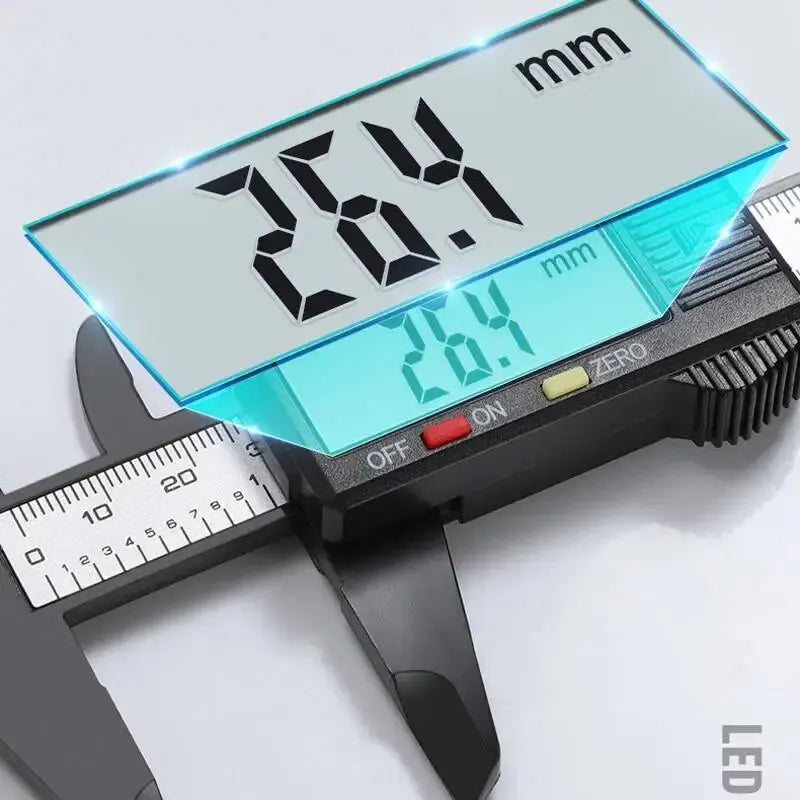 AIRAJ Vernier Caliper Plastic Digital Caliper, Inch Metric Fraction