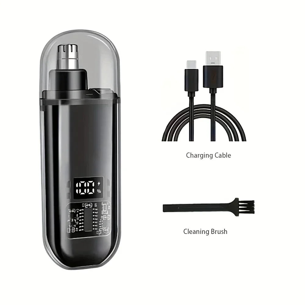 Nose Ear Hair Trimmer for Men - USB C Rechargeable Portable Fast