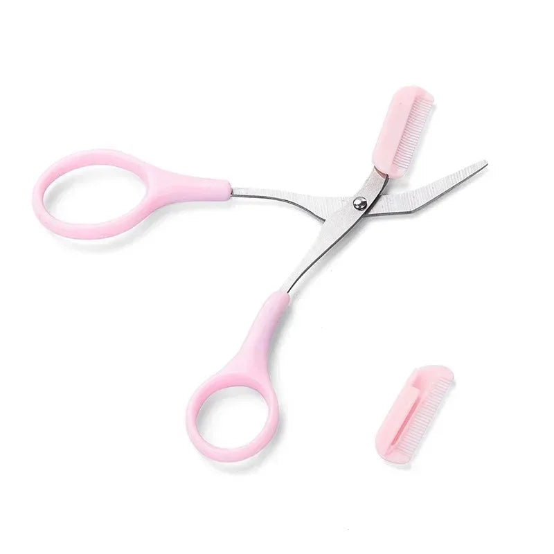 1/3PCS Eyebrow Trimmer Makeup Tools Stainless Steel Eyebrow Scissors