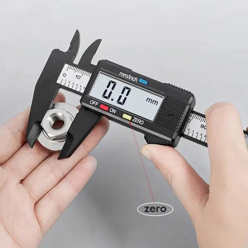 AIRAJ Vernier Caliper Plastic Digital Caliper, Inch Metric Fraction