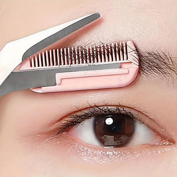 1/3PCS Eyebrow Trimmer Makeup Tools Stainless Steel Eyebrow Scissors