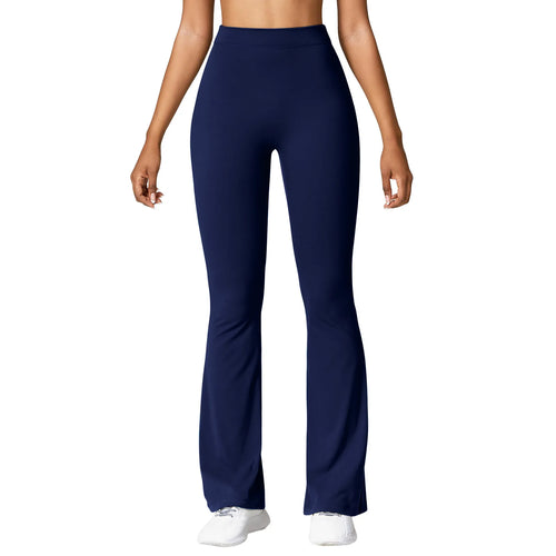 Fashion Micro Horn Leggings Women V-back Waist Sports Pants High Waist
