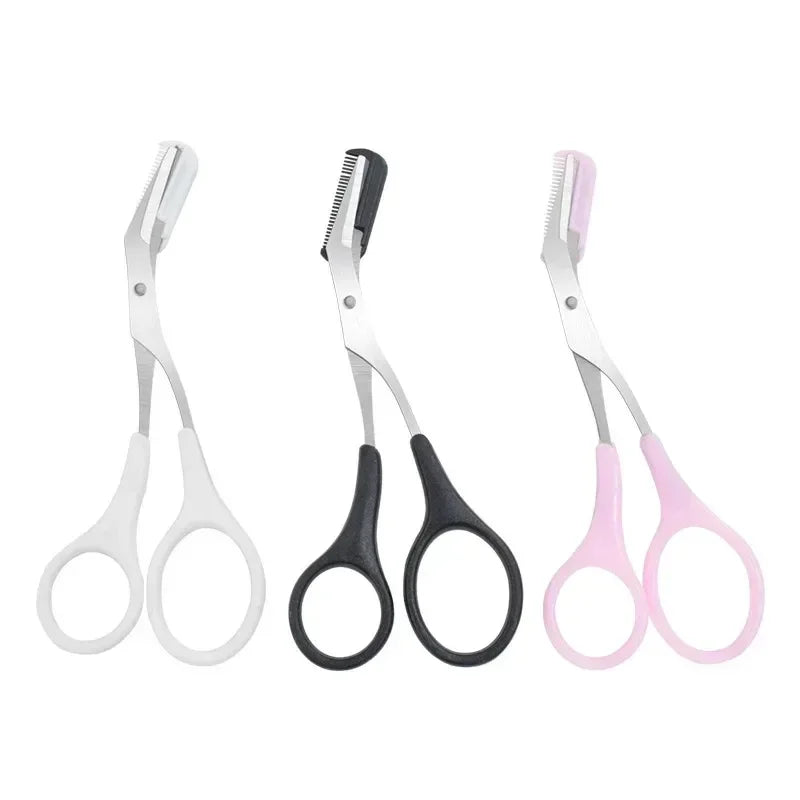 1/3PCS Eyebrow Trimmer Makeup Tools Stainless Steel Eyebrow Scissors