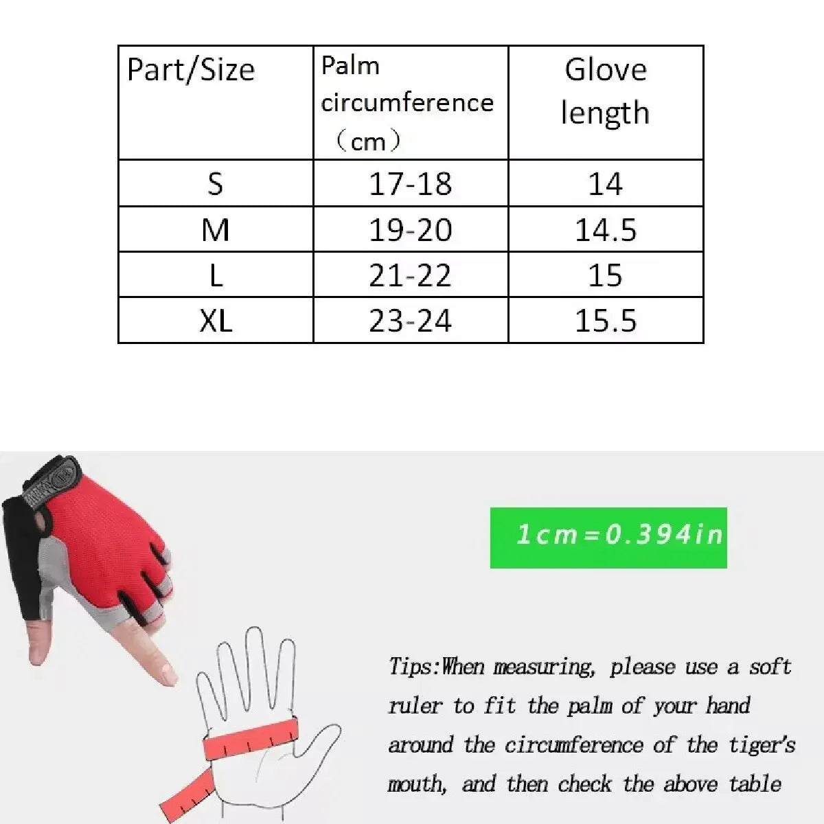 Professional Gym Fitness Breathable Anti-Slip Women Men Half Finger