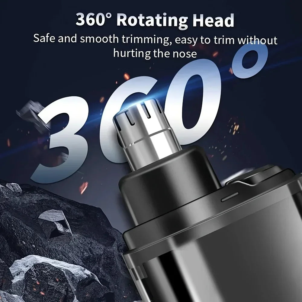 Nose Ear Hair Trimmer for Men - USB C Rechargeable Portable Fast