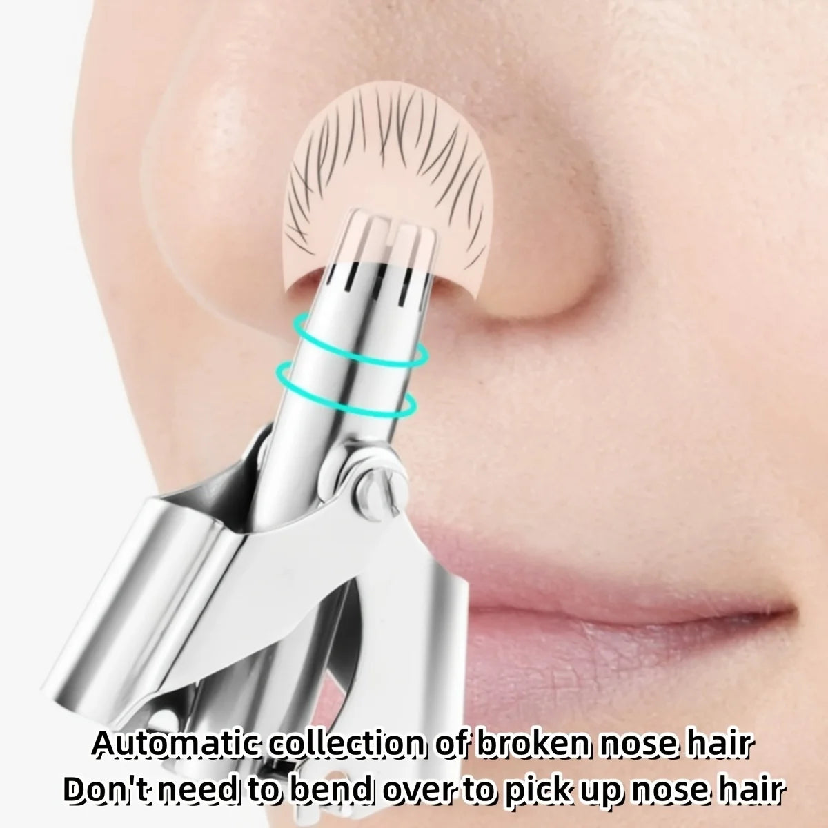 LISI Washable Portable Manual Nose Hair Trimmer for Men & Women