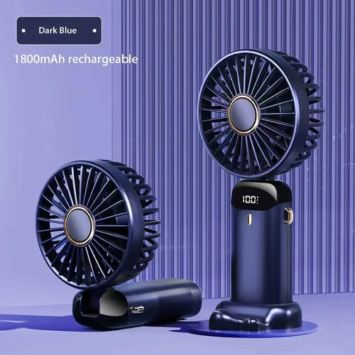 Portable Handheld Mini Fan Foldable Neck Hanging Fans 5 Speed USB