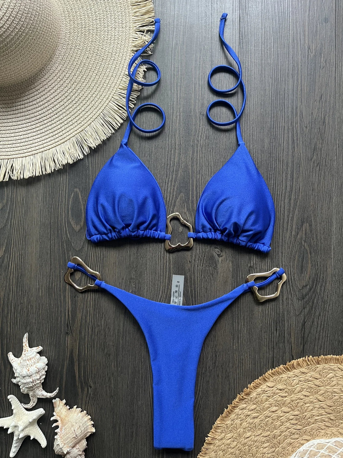 Sexy Halter Micro Bikini 2026 Women Swimsuit Solid Swimwear Thong