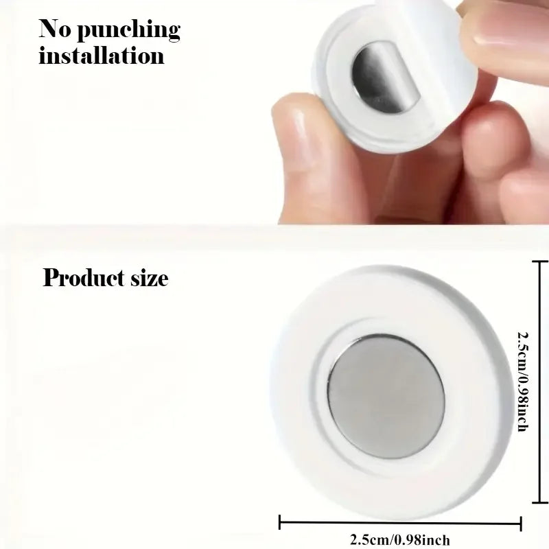 3pcs No Drill Magnetic Remote Holder - Wall Mount for TV/AC/DVD