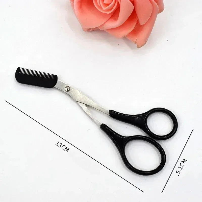 1/3PCS Eyebrow Trimmer Makeup Tools Stainless Steel Eyebrow Scissors