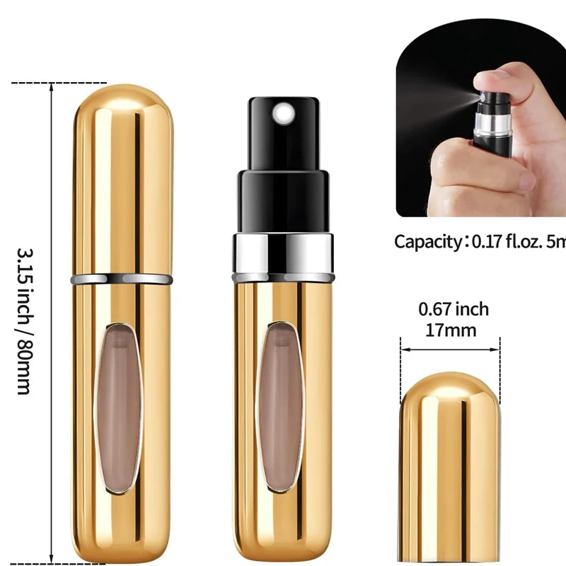 1/4Pcs 5ml Perfume Atomizer Portable Liquid Container for Cosmetics