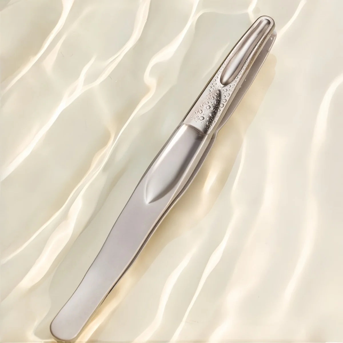 Premium Stainless Steel Round Head Tweezers for Eyebrow & Facial Hair