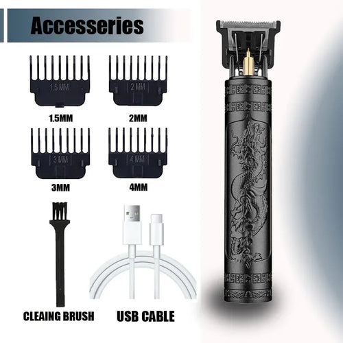 New！T9 Electric Hair Trimmer/Accessories | USB Professional Shaver |