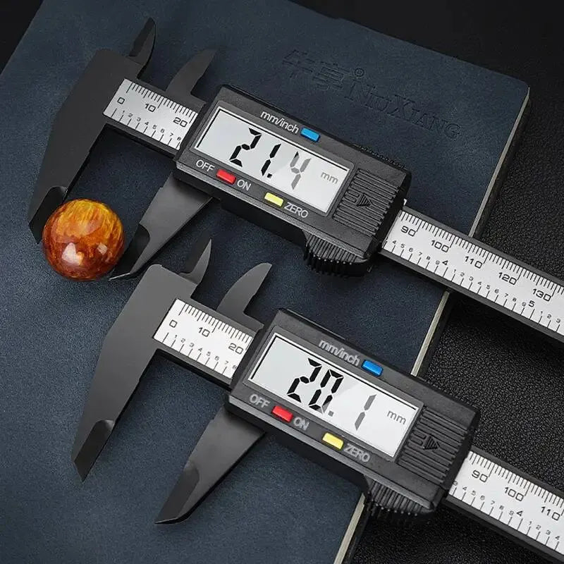 AIRAJ Vernier Caliper Plastic Digital Caliper, Inch Metric Fraction