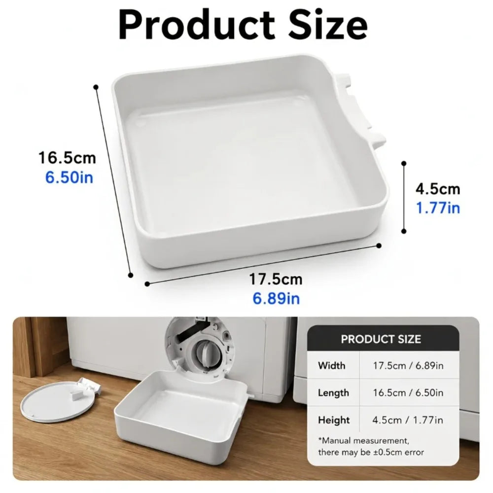 Washing Machine Drainage Tray, Water Catch Tray for Lint Filter