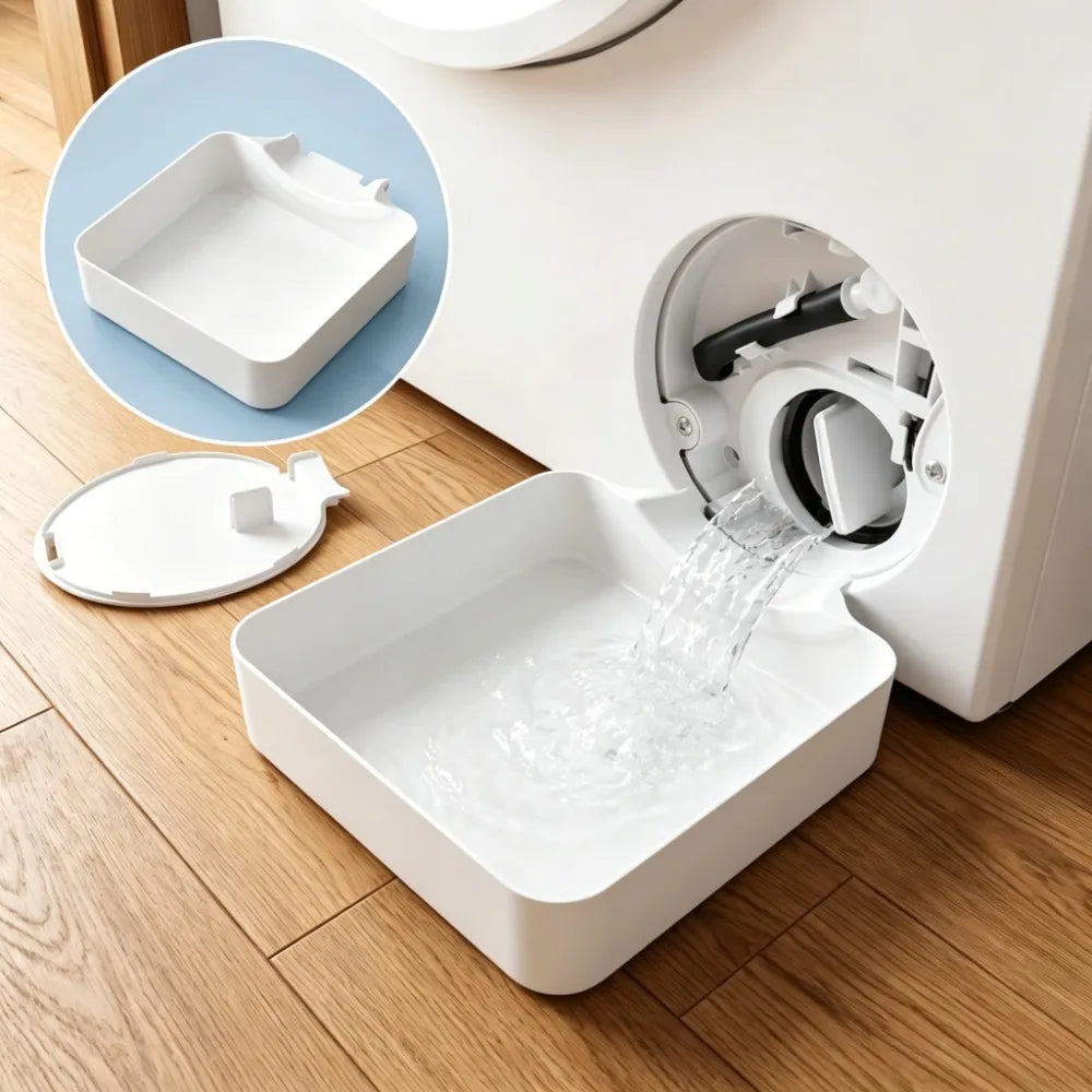 Washing Machine Drainage Tray, Water Catch Tray for Lint Filter