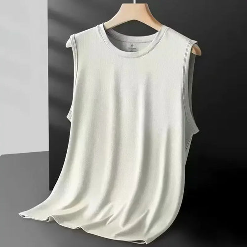 2026 Men's Ice Silk Mesh Vest Lightweight Sports Summer Wear