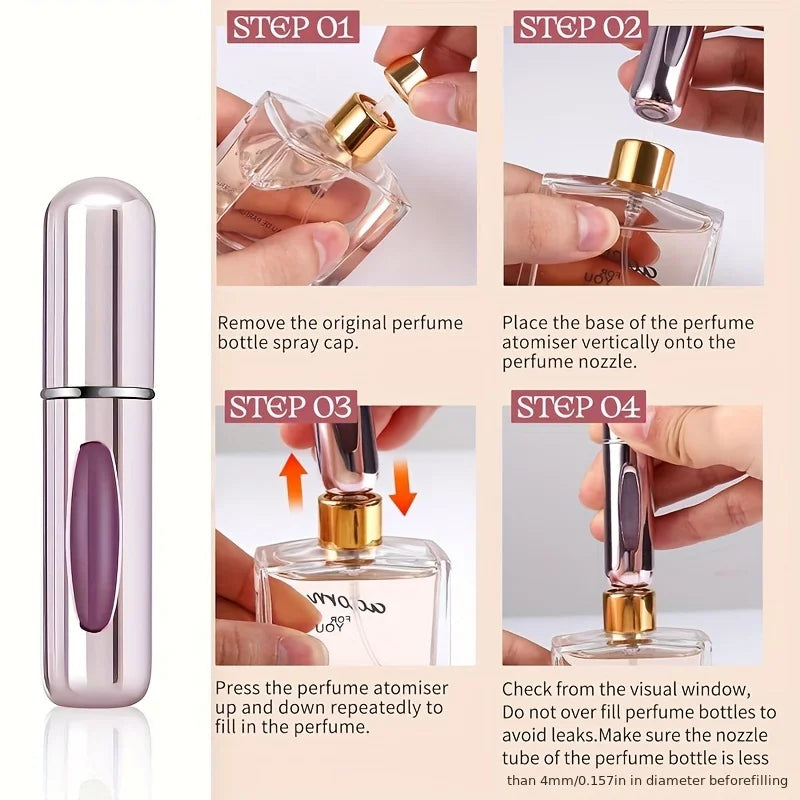 1/4Pcs 5ml Perfume Atomizer Portable Liquid Container for Cosmetics