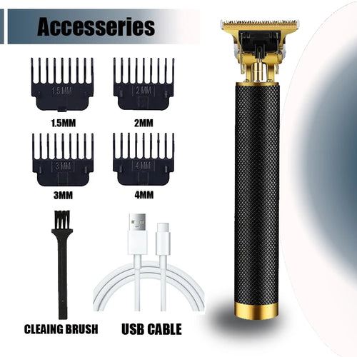 New！T9 Electric Hair Trimmer/Accessories | USB Professional Shaver |