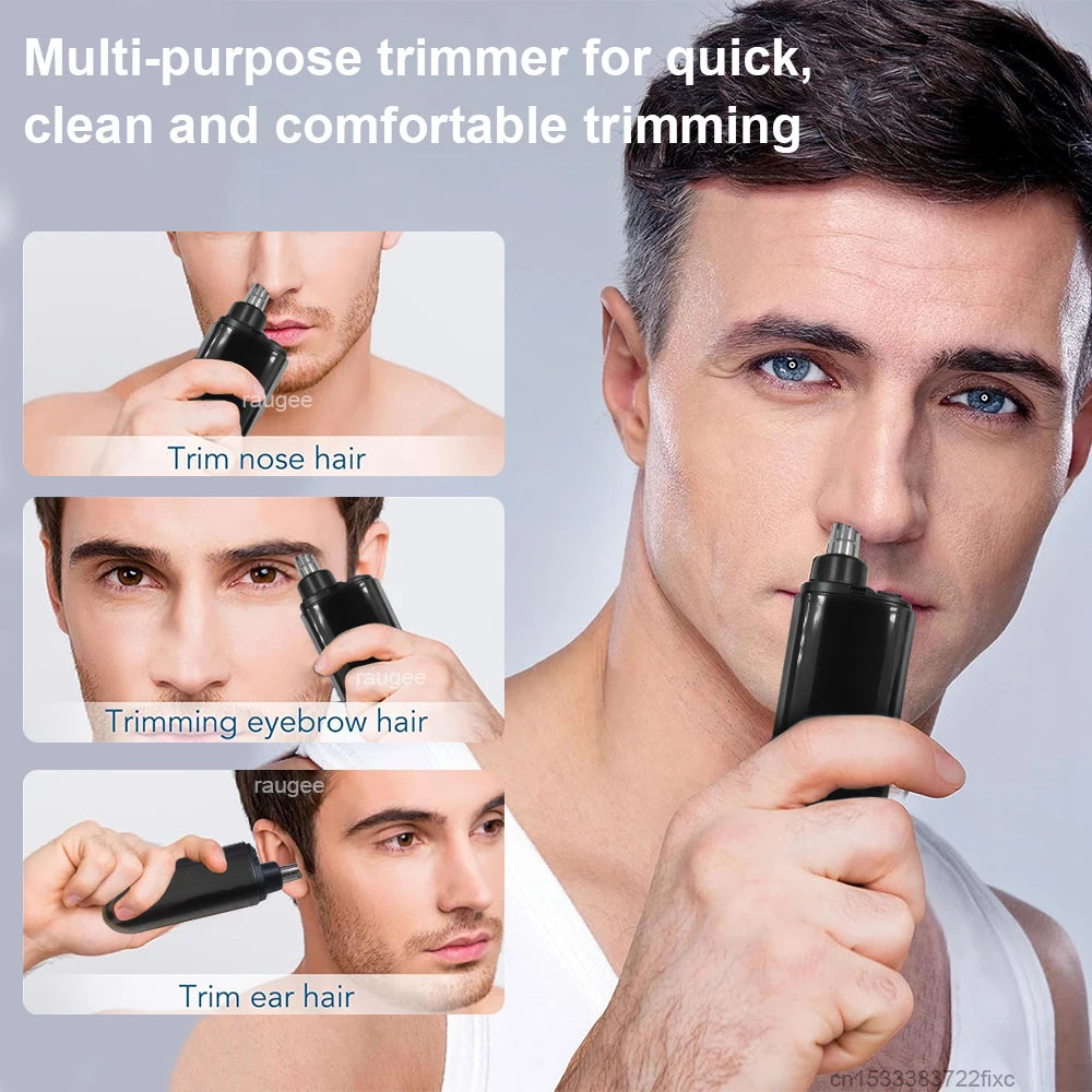 Electric Nose Hair Trimmer Mini Portable Nose Hair Remover for Men USB