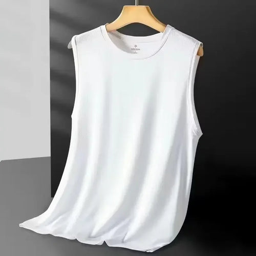 2026 Men's Ice Silk Mesh Vest Lightweight Sports Summer Wear