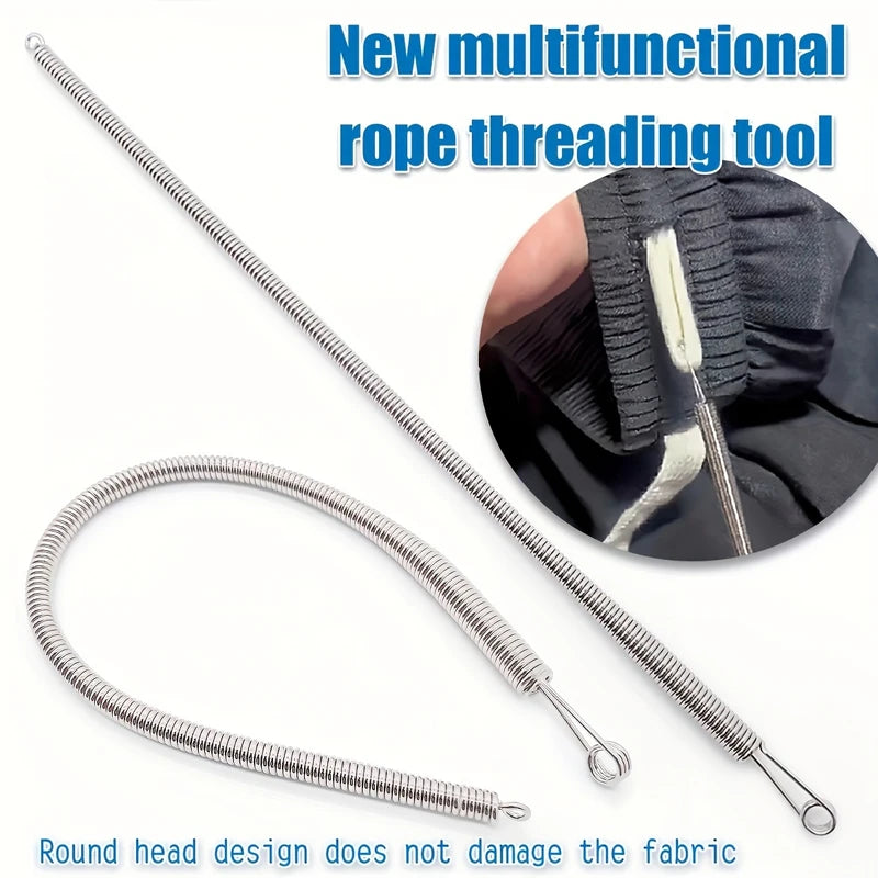 Bendable Spring Drawstring Threader Clip Pants Hoodies Elastic Band