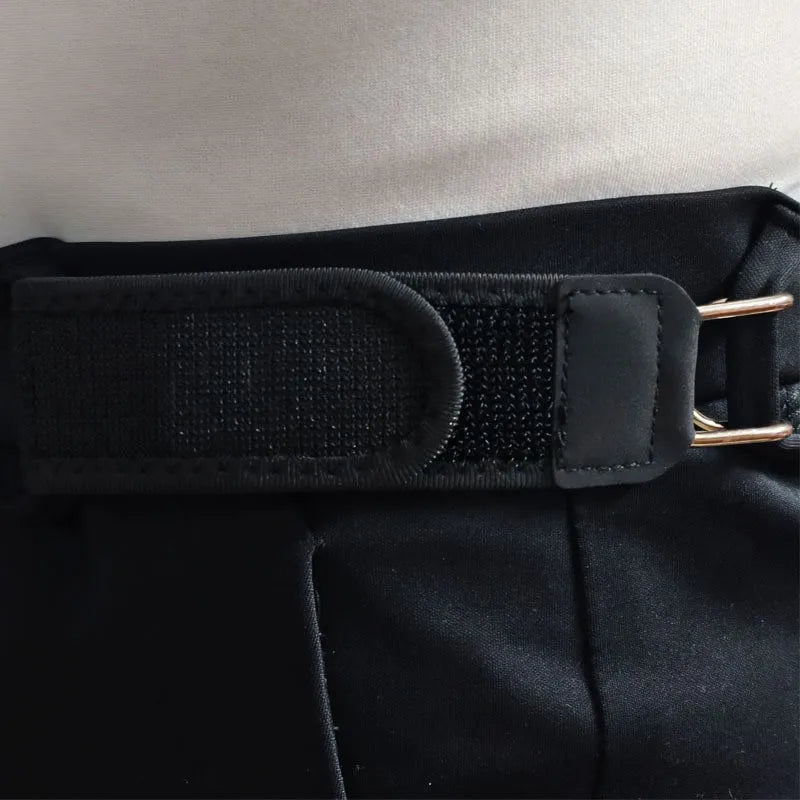 Portable Belt Buckle Unisex Elastic Waist Belt, Metal Hook Buckle-Free