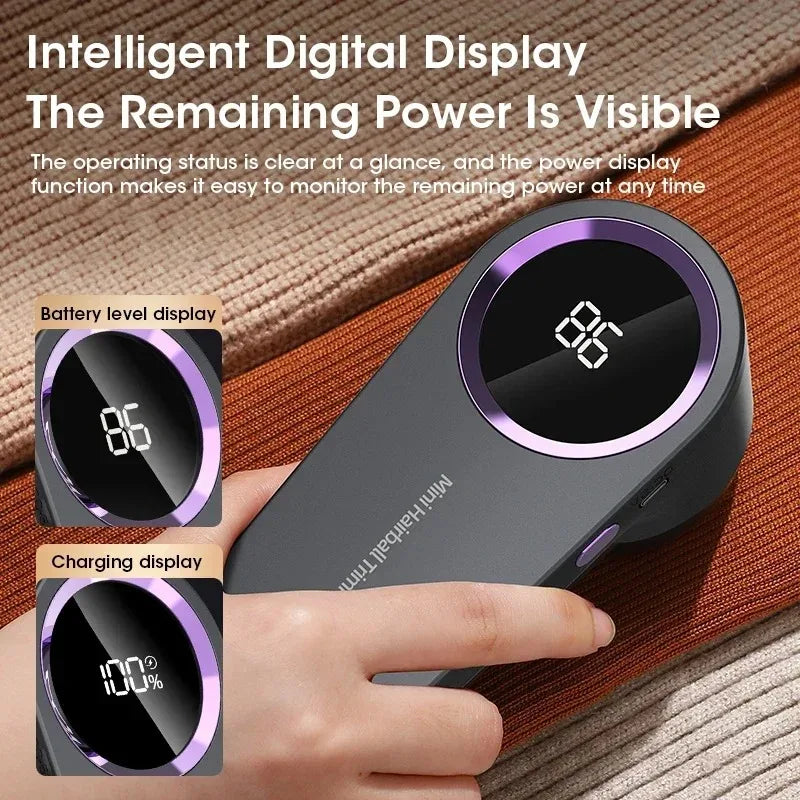 Portable Lint Remover Electric Fuzz Pellet Remover for Clothing LED