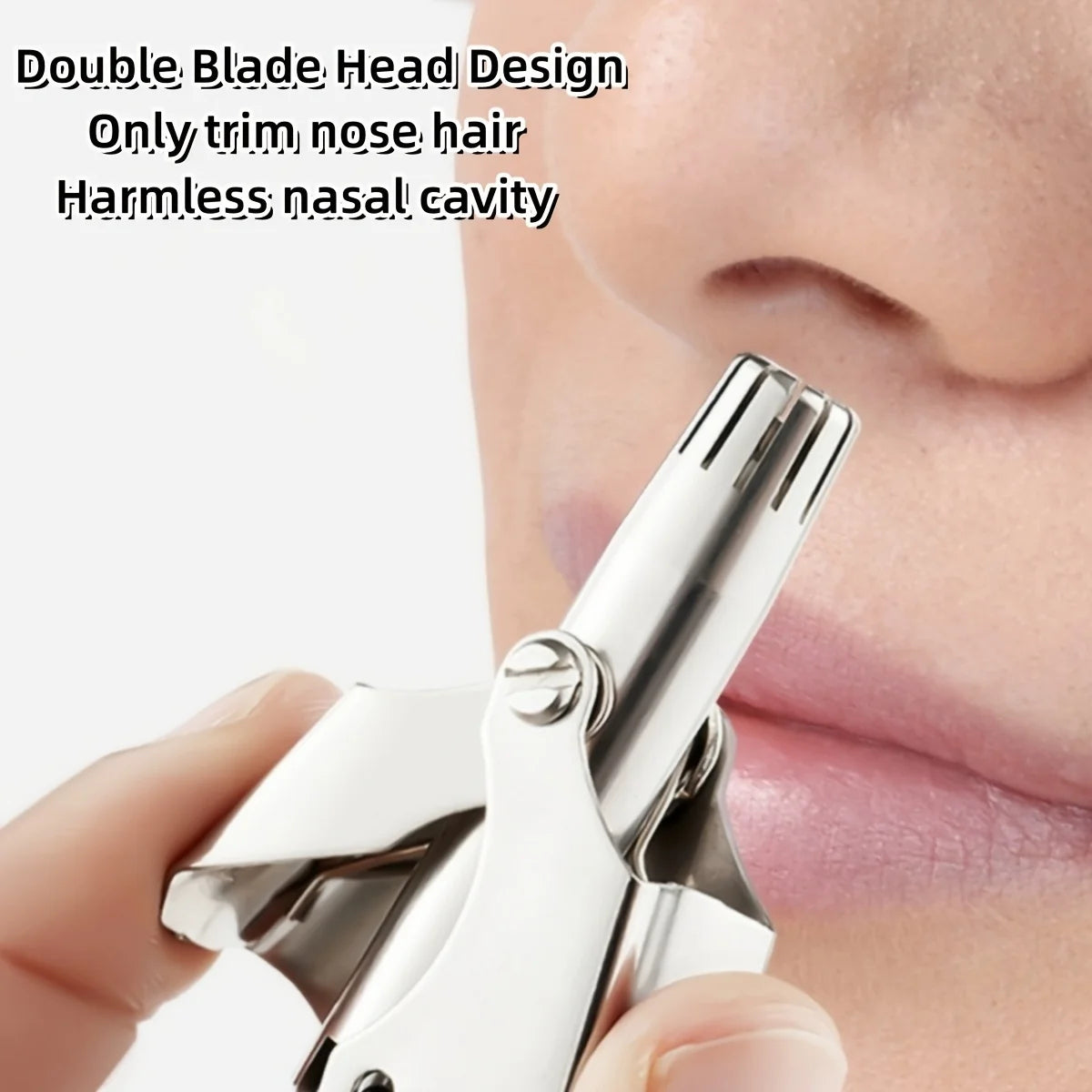 LISI Washable Portable Manual Nose Hair Trimmer for Men & Women