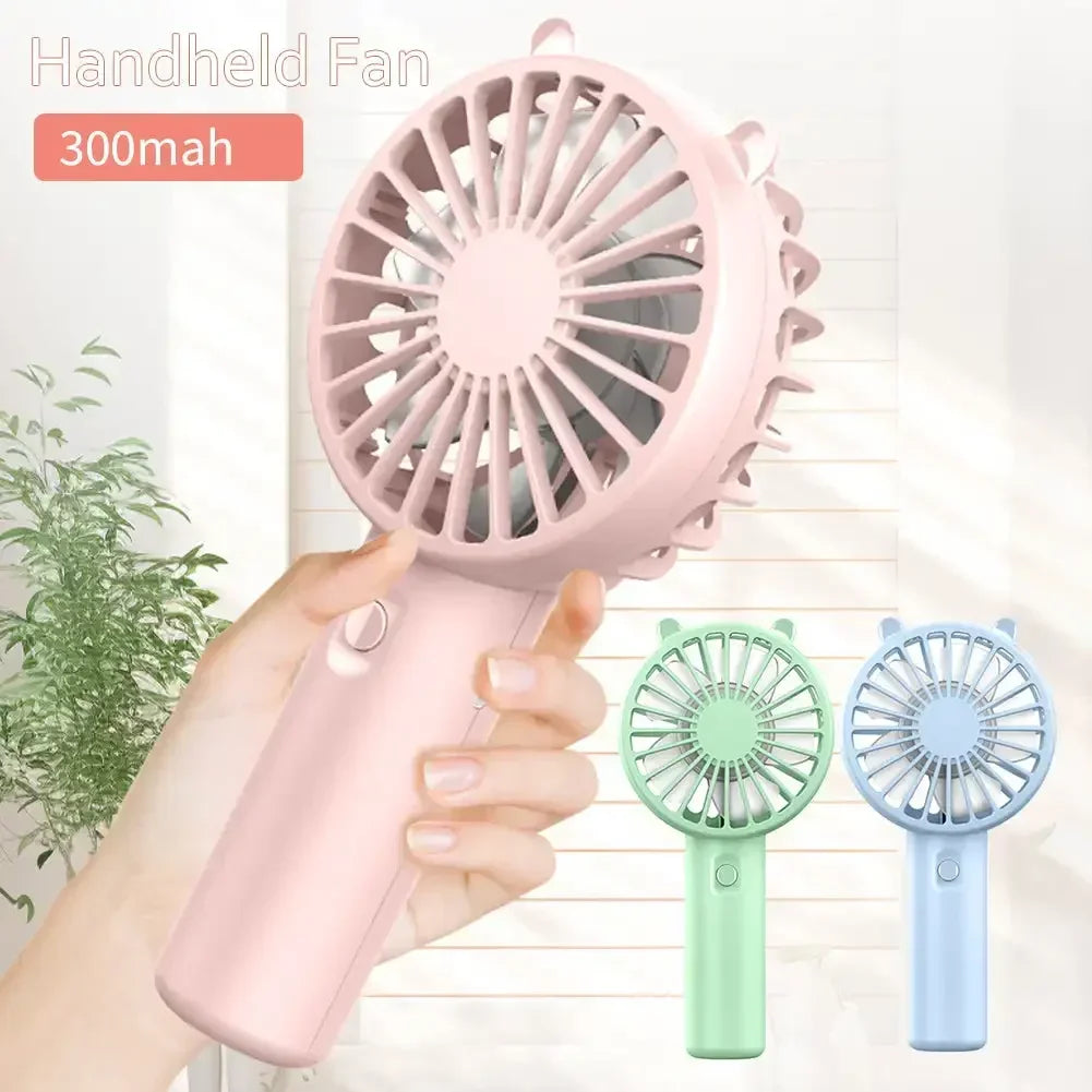 Portable Handheld Fan Small Cooling Fan USB Rechargeable Eyelash