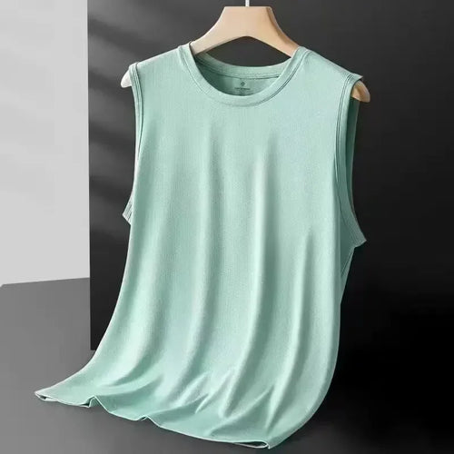 2026 Men's Ice Silk Mesh Vest Lightweight Sports Summer Wear