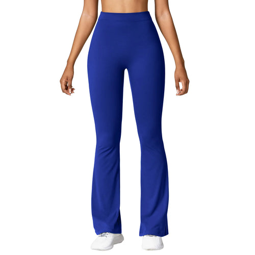 Fashion Micro Horn Leggings Women V-back Waist Sports Pants High Waist