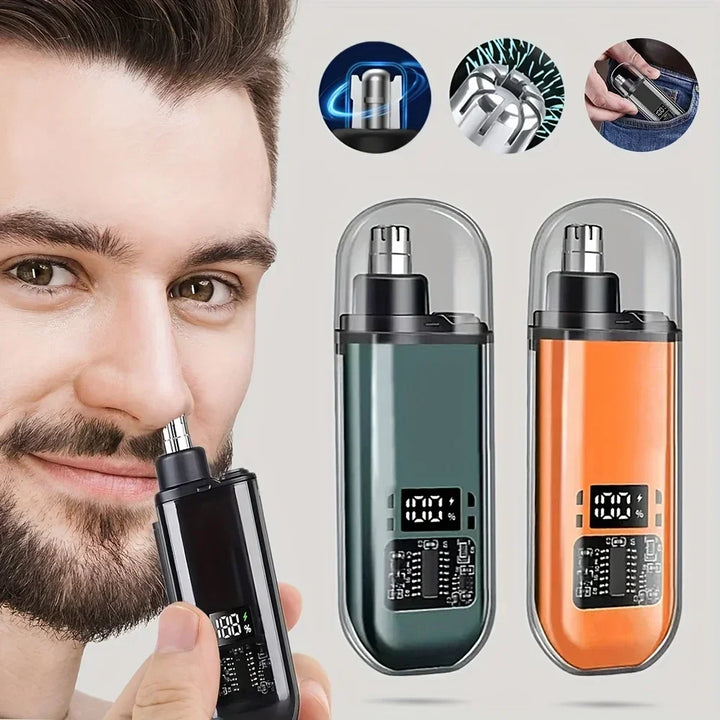Nose Ear Hair Trimmer for Men - USB C Rechargeable Portable Fast