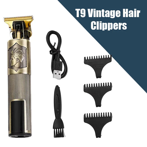 New！T9 Electric Hair Trimmer/Accessories | USB Professional Shaver |