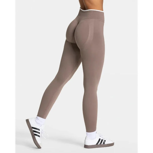 New Women's Color Blocking Yoga Leggings Seamless Knited Tights High