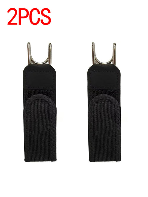 Portable Belt Buckle Unisex Elastic Waist Belt, Metal Hook Buckle-Free