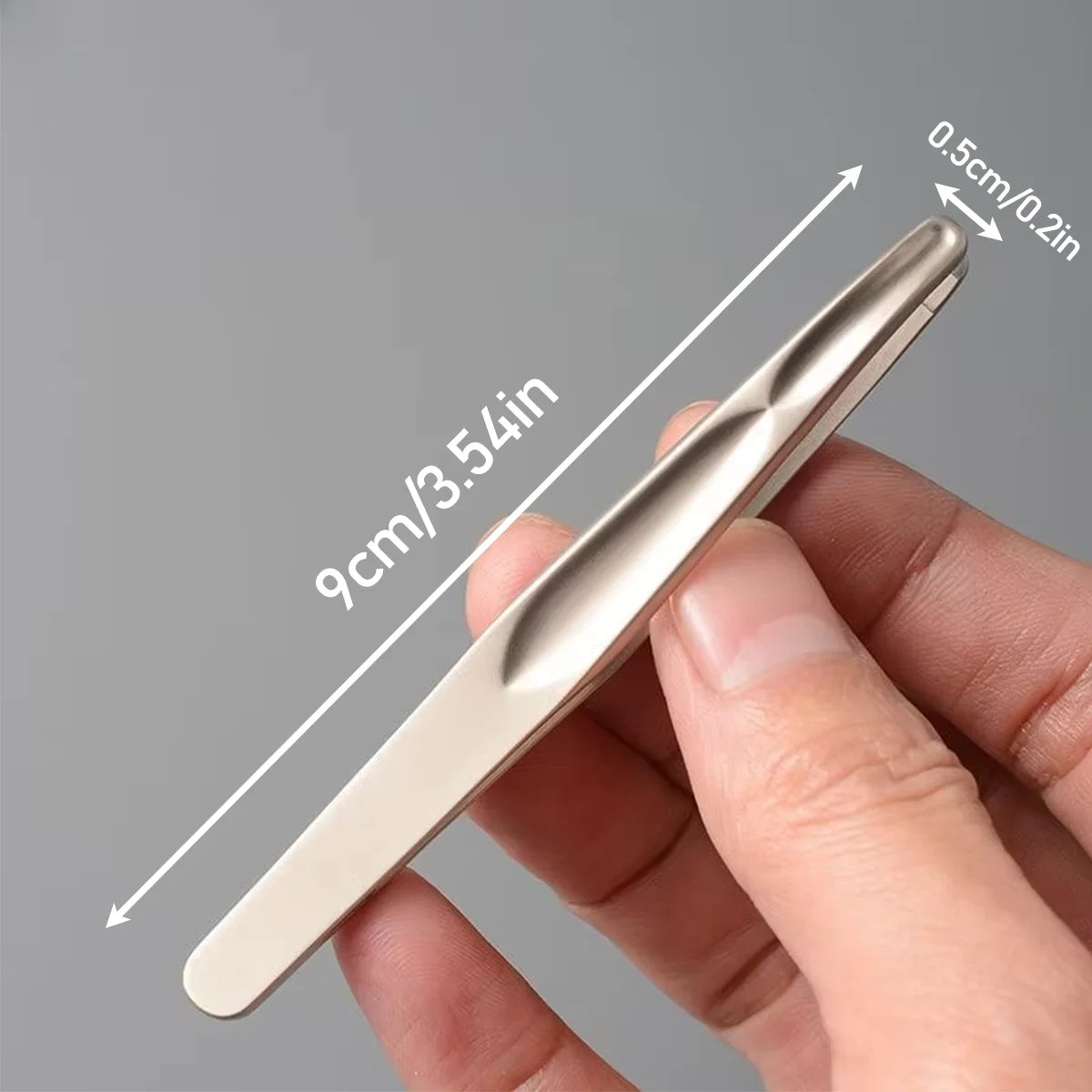 Premium Stainless Steel Round Head Tweezers for Eyebrow & Facial Hair